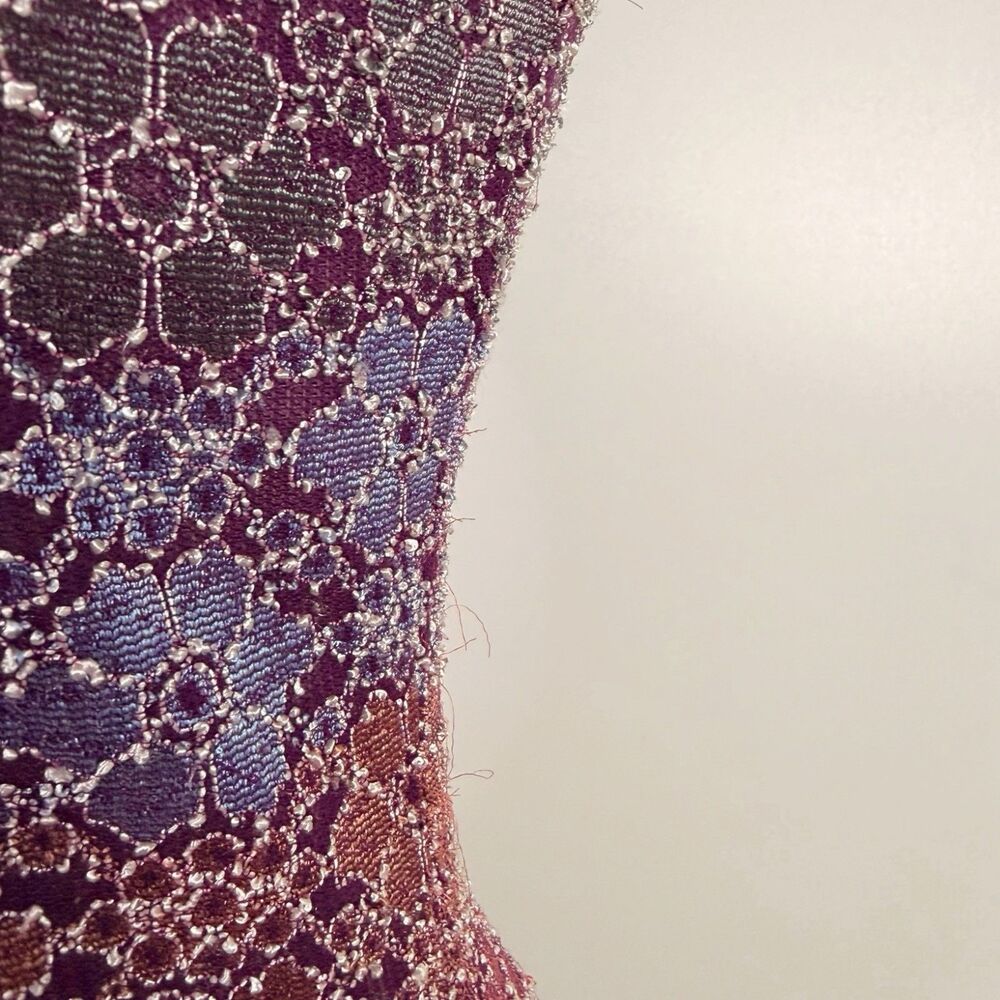 VTG No Boundaries Y2K Floral Knit Boat Neck Tank Top 90s Whimsigoth Grunge Small - Picture 14 of 15